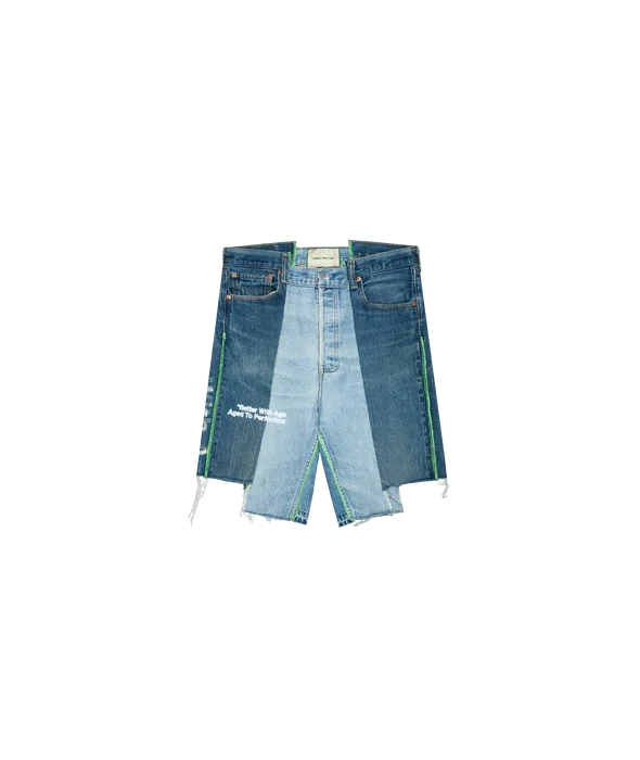 Better With Age Lemon Denim Short