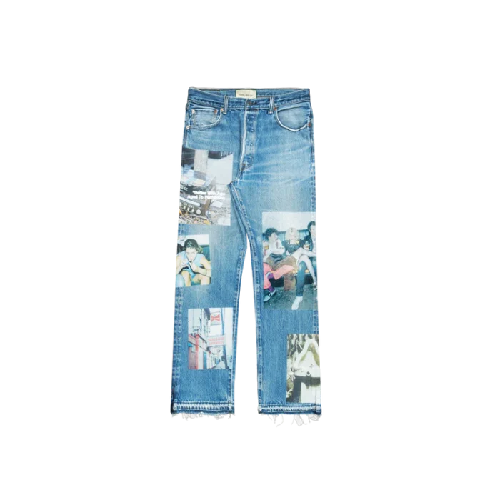 Better With Age Tabloid Denim Jeans